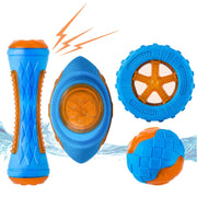 CoubonTail pack 4 jouets en groupe, attractivité visuelle et flottabilité