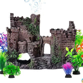 CousDUoBe château face montrant un point focal décoratif attrayant