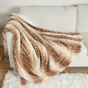 COZY KISS face avant avec motif cerf protège canapé et décore