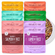 CRAFTED BY HUMANS LOVED BY DOGS emballage avant montrant le pack complet et la praticité