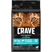CRAVE avant emballage 1,8 kg montrant avantage protéique