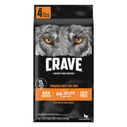 CRAVE paquet face montrant formulation poulet, favorise muscles maigres