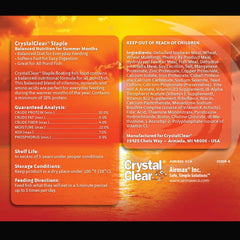 CrystalClear gros plan sur granulé 3 mm montrant texture et ramollissement rapide