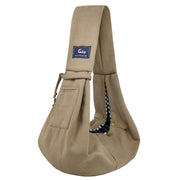 CUBY vue avant du sling khaki montrant maintien confortable