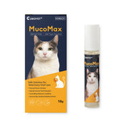 CUROVET MucoMax emballage avant montrant le tube et bénéfice apaisant