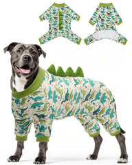 CuteBone vue avant du pyjama dinosaure montrant coupe et motif ludique