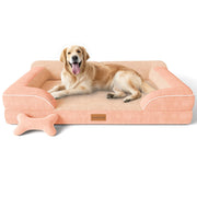 CWAWZ lit chien vue avant présentant confort et style pour salon