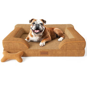 CWAWZ lit chien grand face montrant confort et style intérieur