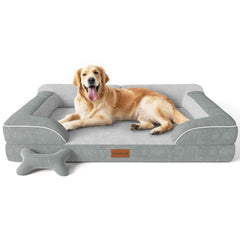CWAWZ lit pour chien face montrant soutien et confort visuel