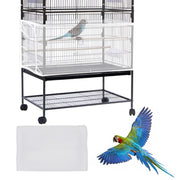 Daoeny housse face avant blanche couvrant la base de la cage pour propreté