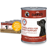 Dave's Pet Food face de la boîte montrant l'emballage appétissant