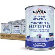 Dave's Pet Food boîte face montrant l'emballage et l'appétence