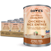 Dave's Pet Food boîte face montrant l'emballage et facilité d'utilisation
