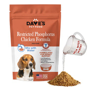 Dave's Pet Food emballage face montrant la formule soutien rénal et bénéfice appétence