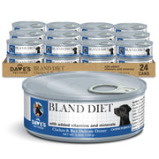 Dave's Pet Food emballage face montrant pack de 24 et avantage digestion douce