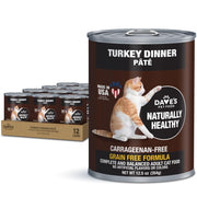 Dave's Pet Food face de l'emballage montrant le produit et la marque bénéfique
