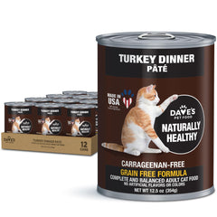 Dave's Pet Food face de l'emballage montrant le produit et la marque bénéfique
