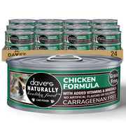 Dave's Pet Food pâté poulet face avant montrant l'emballage utile