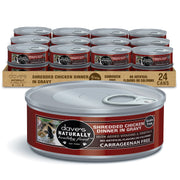 Dave's Pet Food face de l'emballage montrant la recette poulet et avantages