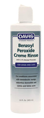 Davis Benzoyl Peroxide crème rince flacon montrant l’étiquette et l’usage
