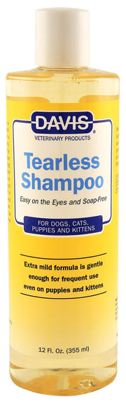 Davis Tearless Pet Shampoo flacon avant montrant l’étiquette pour un achat rassurant