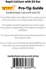 DBDPet Repti Calcium gros plan sur poudre ultra-fine illustrant meilleure absorption