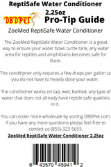 DBDPet Zoomed ReptiSafe bouteille avec guide Pro-Tip attaché pour dosage facile