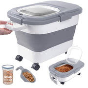 DDMOMMY vue avant de la boîte pleine gardant les croquettes organisées