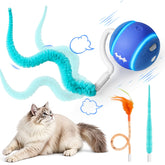 ddxcoo balle face avant montrant la forme et l'ouverture, attire le chat