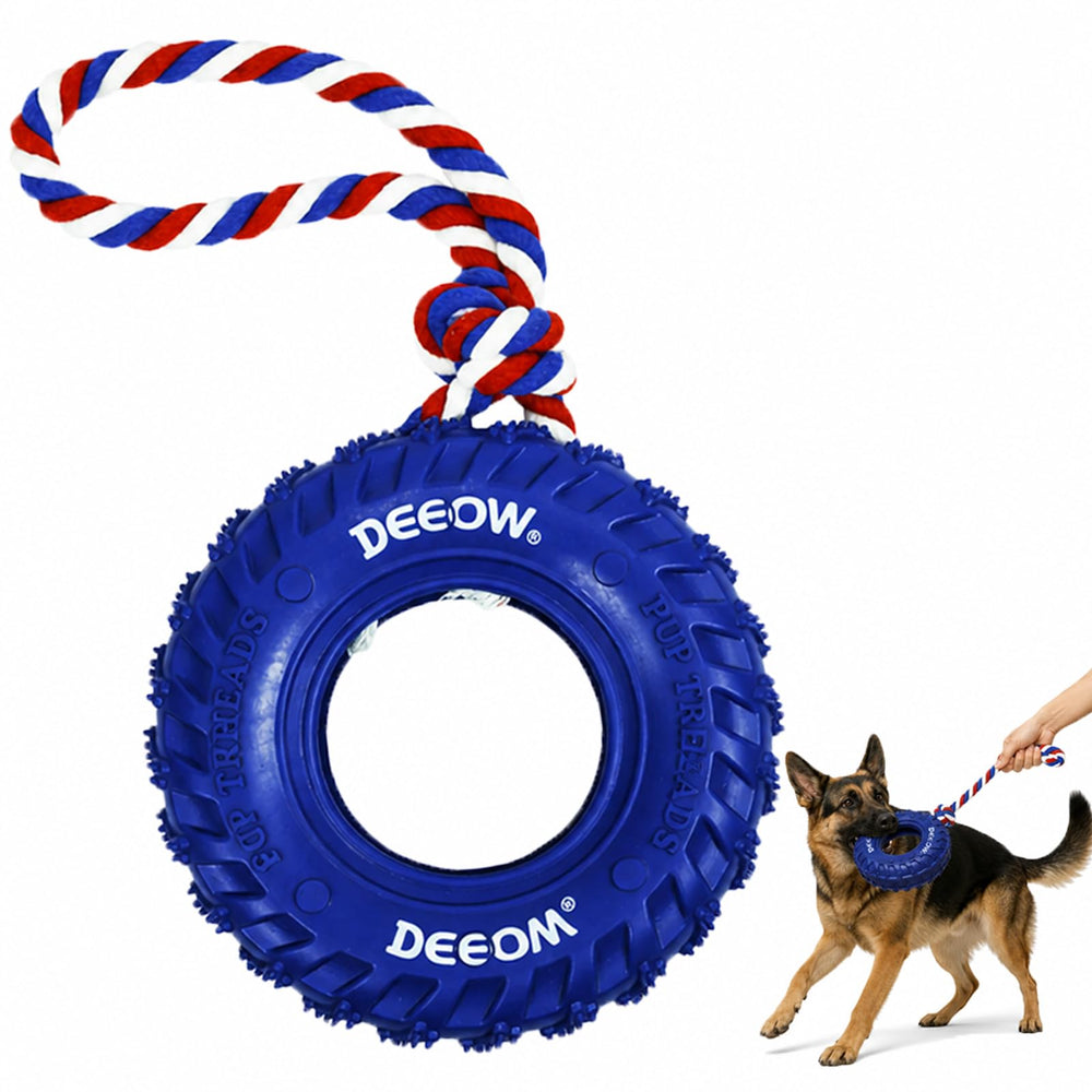 Deeow pneu face avant montrant design et couleur bleu, durable pour jeux