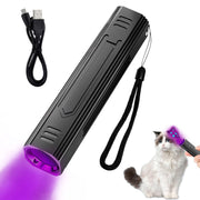 Denlydom lampe UV 365 nm vue avant sur emballage montrant portabilité et design