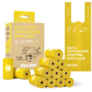 Deo Doo emballage avant montrant 12 rouleaux et certifications écologiques
