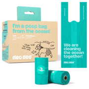Deo Doo emballage avant turquoise montrant boîte et bénéfice praticité