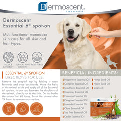 Dermoscent application sur peau montrant facilité et ciblage local