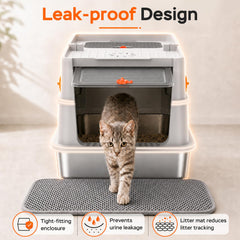 Devopet tapis et pelle inclus montrés ensemble pour réduire traînage