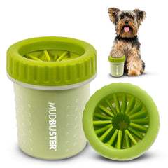 Dexas MudBuster vue avant en vert montrant design compact et rangement facile