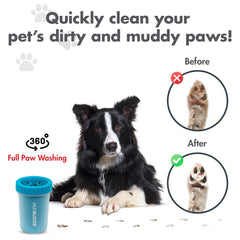 Dexas MudBuster comparaison avec main pour évaluer la taille medium, pratique à transporter