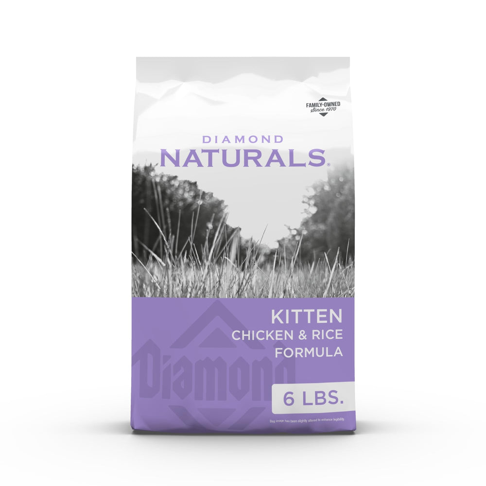 Diamond Naturals emballage avant montrant la formule poulet et riz bénéfice confort nutritionnel