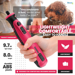 Diamondg LED allumée sur la lime pour meilleure visibilité des ongles