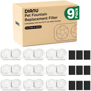 DIANU emballage avant du pack de 9 filtres montrant la compatibilité