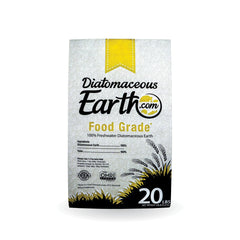 Diatomaceous Earth emballage avant montrant la marque et info produit bénéfice sécurité