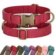 Didog collier face avant rouge montrant design élégant et confort
