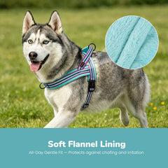 Didog harnais profil avec rembourrage en polaire pour confort du chien