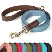 Didog laisse denim bleu vue avant pour promenade confortable