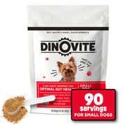 Dinovite emballage avant montrant 90 portions et usage quotidien bénéfique