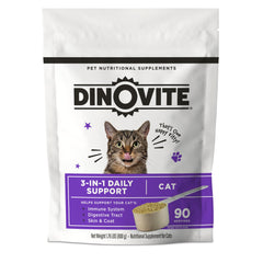 Dinovite vue avant du topper pour administration quotidienne, pratique
