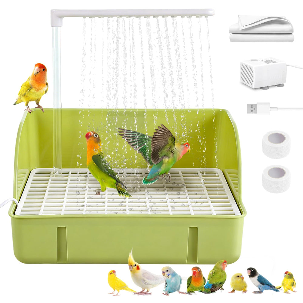 DINTSTYLE baignoire vue face montrant espace généreux pour oiseaux