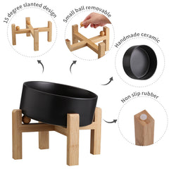DJJJOOYS chat mange confortablement grâce à l'inclinaison 15°