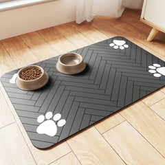DK177 tapis face avant montrant design rayé et protection pratique