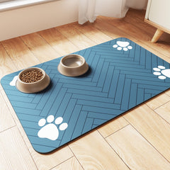 DK177 tapis face avant avec gamelles, protège et organise l'espace repas